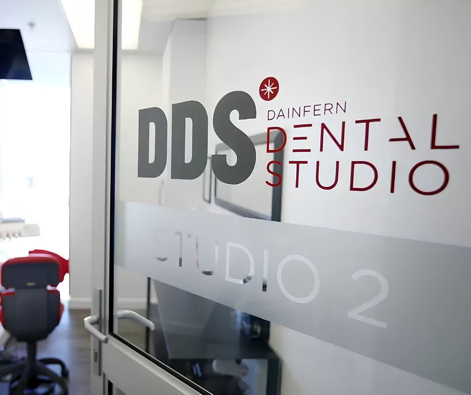 Dr. Hannes Scheepers at Dainfern Dental Studio performing digital smile design for a cosmetic dentistry patient in Johannesburg.