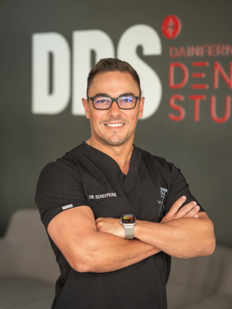 DIRECTOR & PRIMARY DENTIST Dr. Hannes Scheepers discovered his passion for dentistry at a young age while still in school. Assisting a Maxillo-Facial surgeon, he was mesmerized by the creativity and artistry of dentistry, especially the transformative power of cosmetic dentistry. This early exposure ignited his lifelong love for aesthetic medicine and cosmetic dentistry, shaping his career path. Dr. Hannes Scheepers pursued his passion rigorously, earning his Bachelor of Dentistry from the prestigious University of Pretoria. With a commitment to staying at the forefront of dental innovation, he has completed numerous advanced courses in CAD/CAM dentistry, allowing for precise and efficient dental restorations. He is also trained in facial cosmetics, including Botox® and Fillers, enhancing his ability to offer comprehensive aesthetic solutions to his patients. As a highly creative and confident individual, Dr. Hannes Scheepers strives for perfection in every procedure. His dedication to aesthetic excellence and his meticulous attention to detail distinguish him from the average dentist, making him one of the leading cosmetic dentists in Johannesburg. He finds immense gratification in seeing the happiness and confidence a beautiful smile brings to his patients. Dr. Hannes Scheepers offers a wide range of dental services to meet the needs of his patients: Oral Hygiene and Dental Check-ups: Comprehensive dental exams and cleanings to maintain oral health, prevent tooth decay, and detect early signs of dental issues. General Dentistry: A full spectrum of general dental services, including fillings, extractions, root canals, and preventive care to keep your teeth and gums healthy. Facial Aesthetics: Enhancing facial features with treatments like Botox® and dermal fillers to reduce wrinkles and fine lines, providing a youthful appearance. Emergency Dental Services: Prompt and effective treatment for dental emergencies such as toothaches, broken teeth, and other urgent dental issues. Dental Implants: Permanent solutions for missing teeth, offering stability and natural appearance similar to real teeth. Porcelain or Dental Veneers: Thin shells of medical-grade ceramic bonded to the front surfaces of teeth to correct aesthetic issues such as chips, cracks, gaps, and discoloration. Invisalign – Invisible Braces: Clear aligners that straighten teeth discreetly and comfortably, providing an alternative to traditional metal braces. Ceramic/Porcelain Fillings: Durable and aesthetically pleasing fillings that blend seamlessly with natural teeth, used to restore decayed or damaged teeth. CEREC – Digital Dentistry: Advanced technology that allows for the creation of custom dental restorations like crowns and veneers in a single visit. Ceramic and Porcelain Crowns: High-quality crowns that restore the function and appearance of damaged teeth, crafted to match the natural color of your teeth. Cosmetic Dentistry: A variety of procedures designed to enhance the appearance of your smile, including teeth whitening, bonding, and contouring. Gum Shaping: Also known as gum contouring, this procedure reshapes the gum line to improve the appearance of your smile. Zoom! Teeth Whitening: Professional teeth whitening treatment that delivers dramatic results, making your teeth several shades whiter in just one visit. Night & Sports Guards: Custom-made guards to protect your teeth from grinding during sleep and injuries during sports activities. Smile Makeovers: Comprehensive treatment plans that combine multiple cosmetic procedures to transform your smile, tailored to address your unique needs and desires. Active Aligners: Clear aligners designed to gradually move teeth into their desired positions, offering a discreet and convenient orthodontic solution. In addition to his professional expertise, Dr. Hannes Scheepers is a health and fitness enthusiast who believes in a holistic approach to life. He is passionate about nature, enjoying activities such as golfing and hunting. He also loves indulging in good food and fine wine, which he believes are essential to a balanced and fulfilling lifestyle. Dr. Hannes Scheepers is on a mission to revolutionize the dental industry and change how people perceive dental care. He is dedicated to providing the best dental experience in Johannesburg, ensuring that every visit is not just comfortable but also enjoyable. He believes that dentistry should be a pleasurable experience that leaves you smiling for days. According to Dr. Hannes Scheepers, your smile is the gateway to your soul, and transforming a smile can profoundly change a life. For anyone seeking top-notch cosmetic dentistry in Johannesburg, Dr. Hannes Scheepers offers a blend of skill, artistry, and personalized care. Whether you need routine dental services or advanced cosmetic procedures like Botox® and Fillers, Dr. Hannes Scheepers and his team are committed to helping you achieve a radiant, confident smile. Contact us today to schedule your appointment and take the first step towards your best smile.