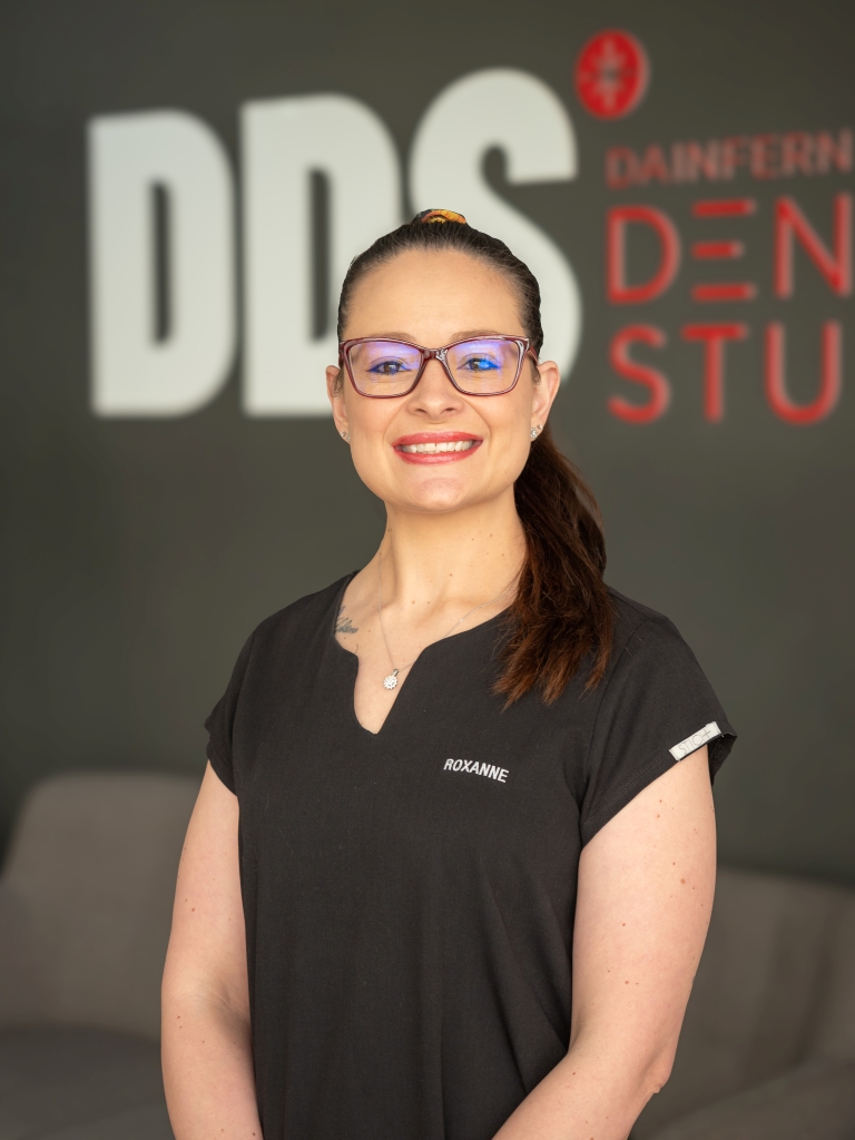 PRACTICE MANAGER & DENTAL ASSISTANT This is Roxanne but most people call her Rox since she rocks in the Dental office. Roxanne has worked in a practice since 2012 and decided to study Dental Assisting at TUT and passed with distinction in 2016. Becoming a Dental Assistant was never the plan, she likes to say Dentistry found her. Roxanne loves her job and helping people find their inner beauty with their Smile.
